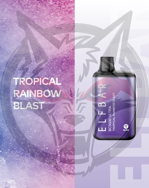 ELF BAR 5000 BC ULTRA Tropical Rainbow Blast