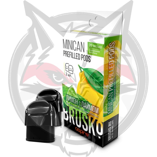 Картридж для Brusko Minican/Minican2/Minican Plus Prefilled (Лимон с лаймом)